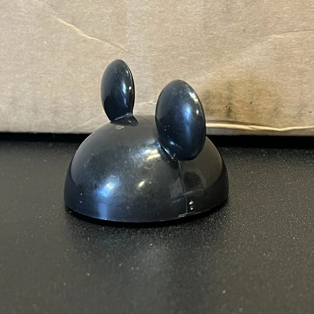 Disney Wind-Up Mickey Mouse Club Ears Mouseketeers 1990's Rolling Toy Vintage
